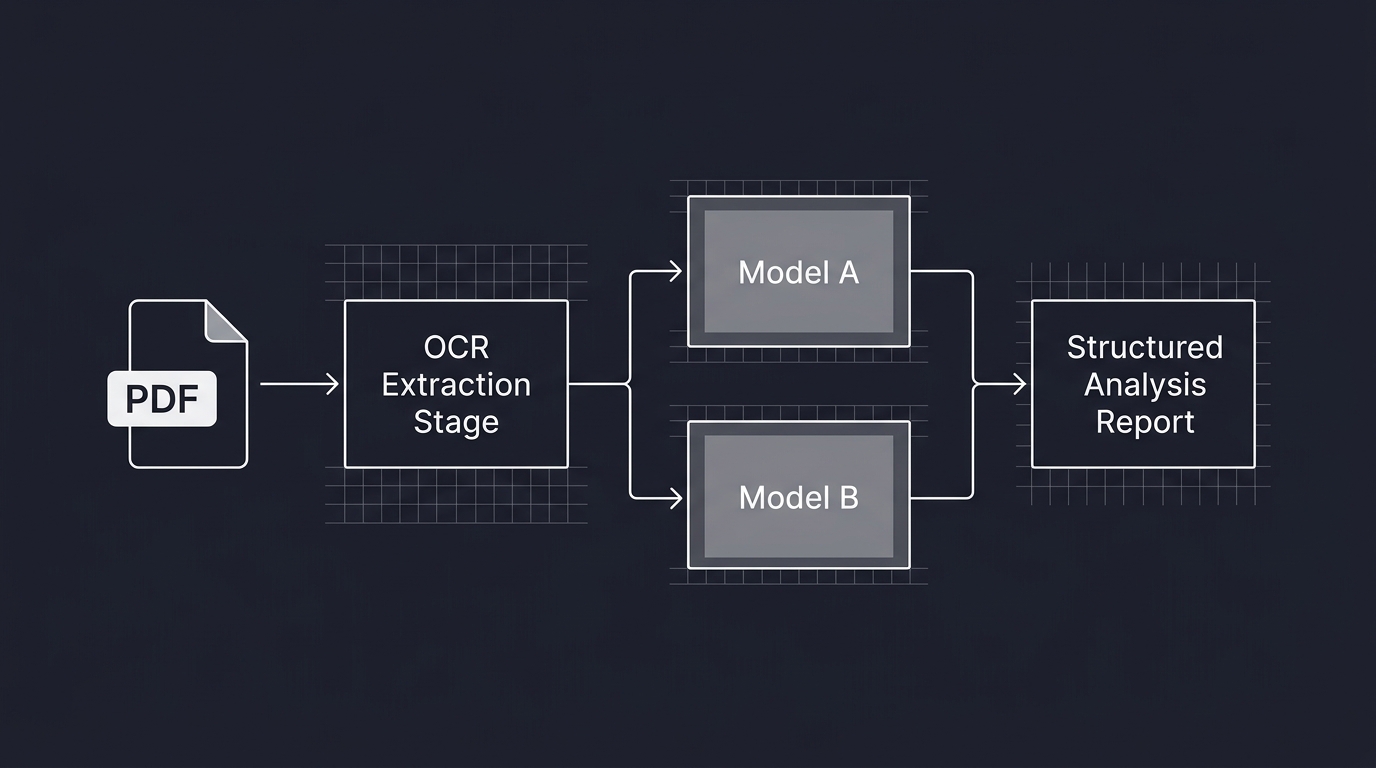 AI-assisted medical document analysis pipeline architecture