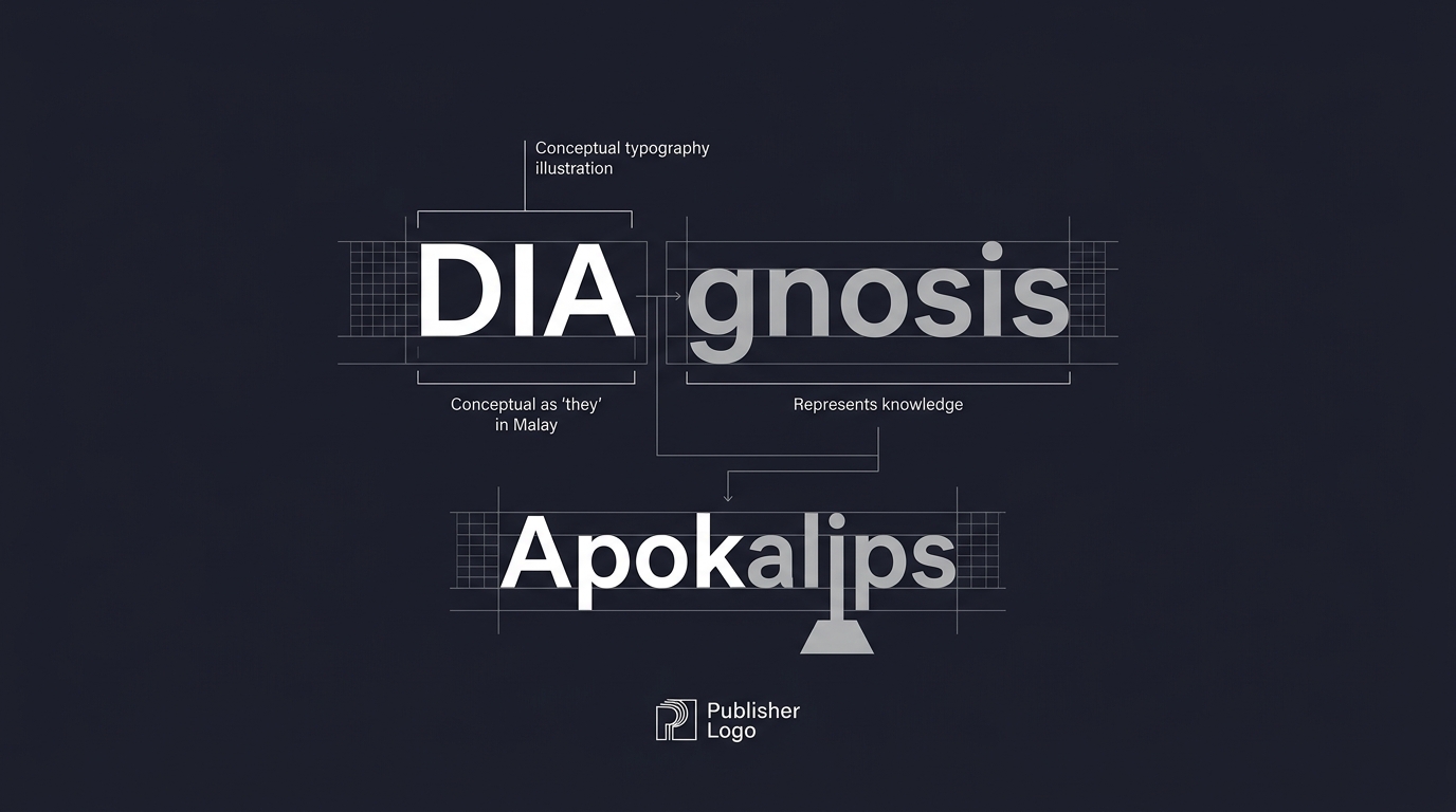 DIAgnosis Apokalips typographic wordplay concept