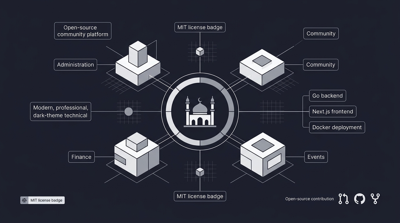Open-source mosque management platform architecture