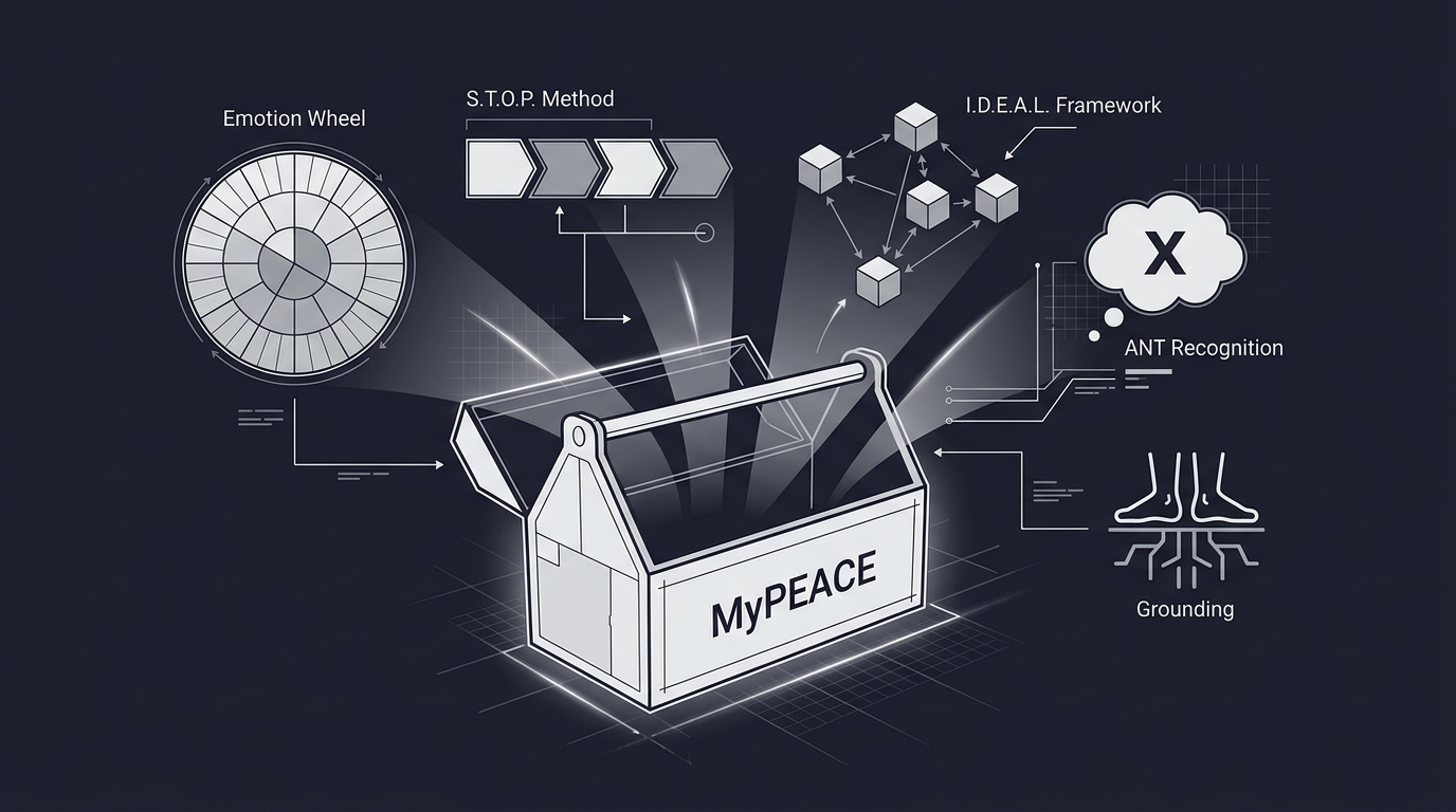 MyPEACE emotional resilience toolkit components